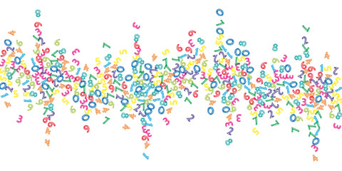 Letter confetti of Latin alphabet. Back to school background. Colorful sketch flying english words Exceptional back to school banner.