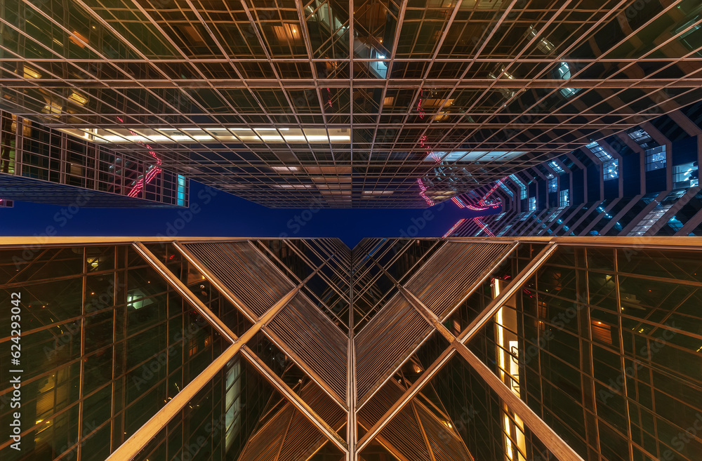 Aufkleber exterior of modern architecture. building abstract background