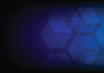 Abstract cube hexagon shape background. Digital technology concept