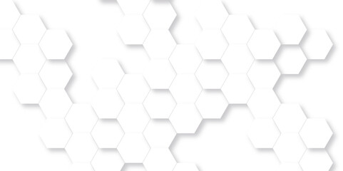 Abstract 3d background. Background with hexagons. white texture background . hexagon abstract background. Surface polygon pattern with glowing hexagon paper texture and futuristic business.