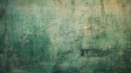 Vintage Green Concrete Wall: Textured Background with Tonal Paint