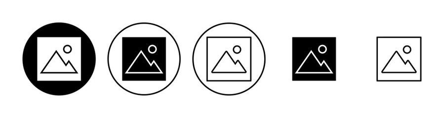 Picture icon set. photo gallery icon symbol