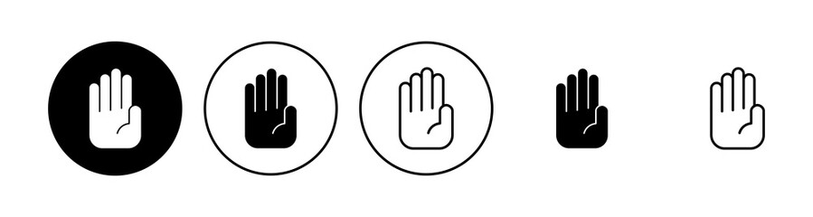 Fototapeta na wymiar Hand icon set. hand vector icon, palm,click