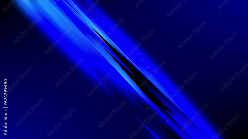 Poster glowing blue gradient background animation of curved shapes rotating around each other