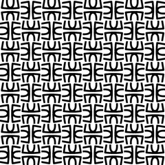 Simple repeating monochrome pattern. Abstract texture for fabric print, card, table cloth, furniture, banner, cover, invitation, decoration, wrapping.seamless repeating pattern. Black and white color.