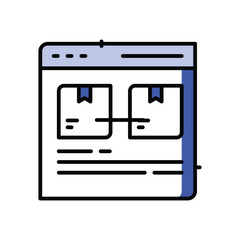 Order Icons, vector stock illustration.