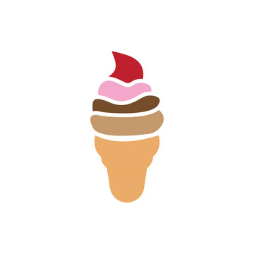 ice cream logo icon