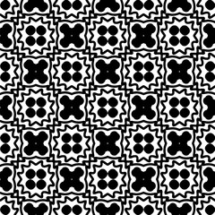 Simple repeating monochrome pattern. Abstract texture for fabric print, card, table cloth, furniture, banner, cover, invitation, decoration, wrapping.seamless repeating pattern. Black and white color.