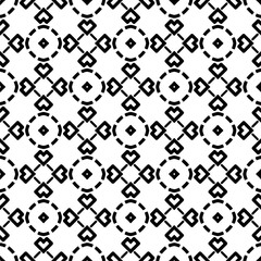 Simple repeating monochrome pattern. Abstract texture for fabric print, card, table cloth, furniture, banner, cover, invitation, decoration, wrapping.seamless repeating pattern. Black and white color.