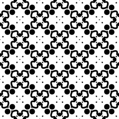 Simple repeating monochrome pattern. Abstract texture for fabric print, card, table cloth, furniture, banner, cover, invitation, decoration, wrapping.seamless repeating pattern. Black and white color.