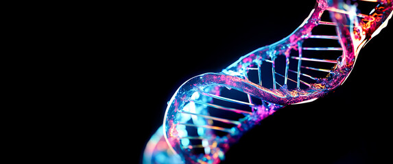 Anti aging genome editing concepts with dna molecule structure. Medical technology or biotechnology.futuristic research.generative ai images.