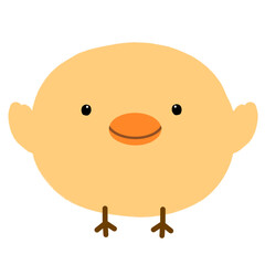 Cute Chick Mascot Character Kawaii Cartoon illustration