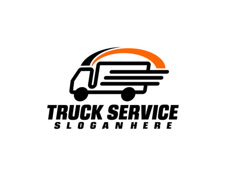 Truck logo illustration