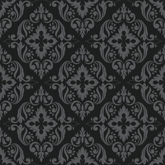 Vintage damask seamless pattern background for wallpaper