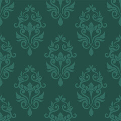 Seamless damask pattern background. Damask wallpaper. Classic damask vector illustration