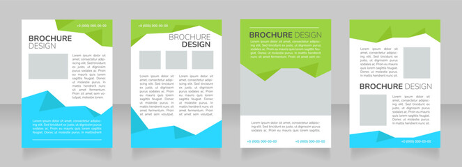 Inclusive student community advertising blank brochure layout design. Vertical poster template set with empty copy space for text. Premade corporate reports collection. Editable flyer paper pages