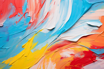 abstract colorful dried up strokes of paint.  