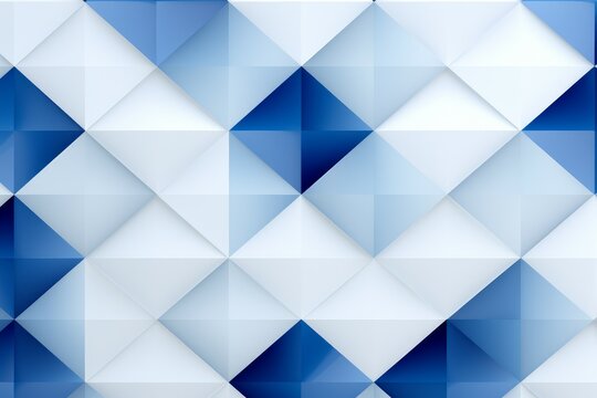 White blue rhombuses. Generate Ai
