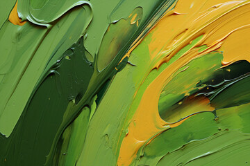 abstract colorful dried up strokes of paint. Generative AI