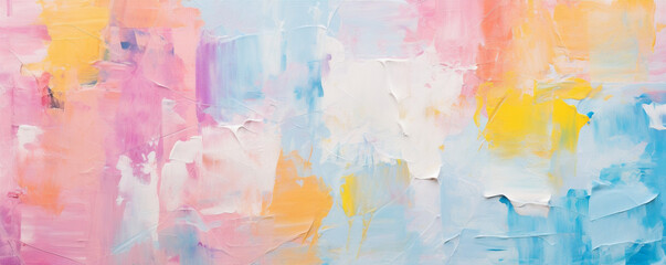 Closeup of abstract rough colorful multi colored art. Generative AI