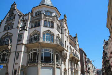 Obraz premium art nouveau building in strasbourg in alsace (france)