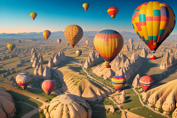 hot air balloon landscape in Cappadocia
Generative AI