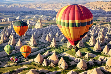 hot air balloon landscape in Cappadocia
Generative AI