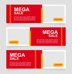 Year end deals web banner design template. Holiday event. Vector flyer with text space. Advertising placard with customized copyspace. Printable poster for advertising. Arial font used
