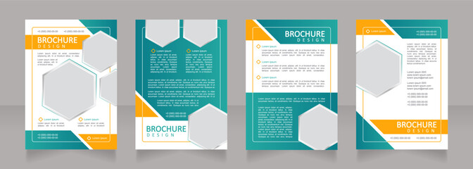 Energy company business development blank brochure design. Template set with copy space for text. Premade corporate reports collection. Editable 4 paper pages. Calibri, Arial fonts used