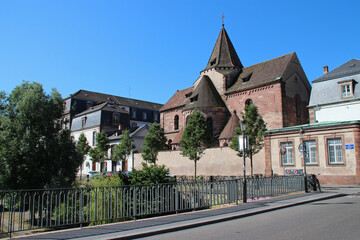 Fototapeta na wymiar saint-étienne church in strasbourg in alsace (france)