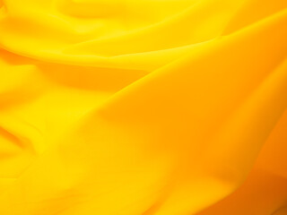 Yellow Cloth Background, Texture Pattern Fabric Silk Gradient Color, Light on Textile Satin Material Backdrop