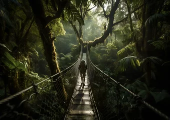 Fototapeten bridge in the forest © Ulas