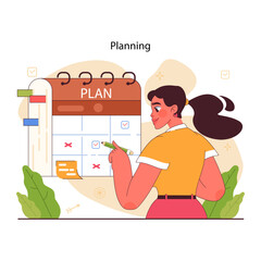 Planning and organization of tasks on board. Character planning