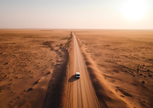 road in desert