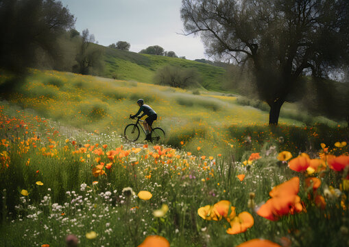 bike in the field