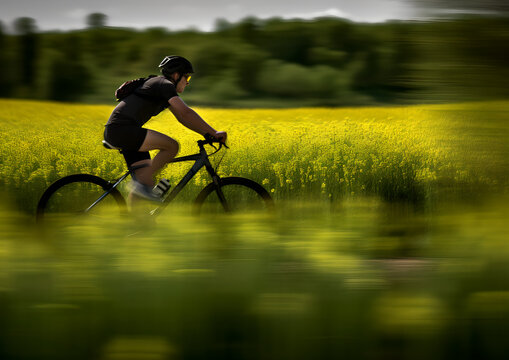 person riding a bike
