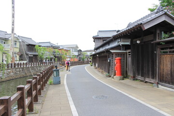 Fototapeta premium 水郷佐原の街並み