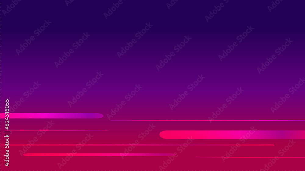 Poster Sunset Light Gradient Background with Foil Speed Lines