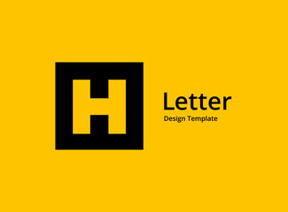 Letter H logo icon design template elements
