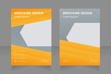 Hardware store blank brochure design. Template set with copy space for text. Premade corporate reports collection. Editable 2 paper pages. Astro Space Regular, Saira Light fonts used