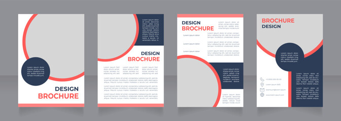 Mental health importance blank brochure design. Psychology. Template set with copy space for text. Premade corporate reports collection. Editable 4 paper pages. Montserrat font used