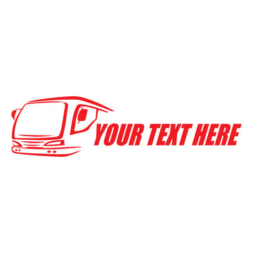 Bus Logo Icon, Travel Logo Icon, Transportation logo vector template isolated on white background