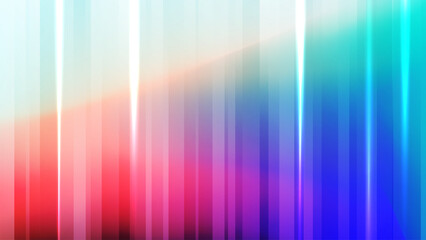 Abstract blurred background with vertical dynamic lines. Futuristic vibrant color gradient banner for creative graphic design. Vector illustration.
