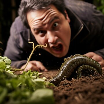 Offensive encounter: person's revulsion towards a slimy slug