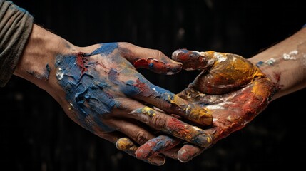 A Touch of Love and Understanding: Artists Connecting Through Paint and Calloused Hands