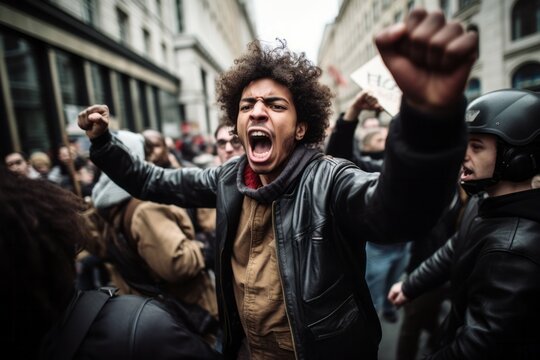 Shouts of Dissatisfaction: A Protest Filled with Anger and Passion