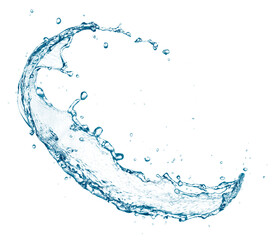 Curve water splash isolated - 624323234
