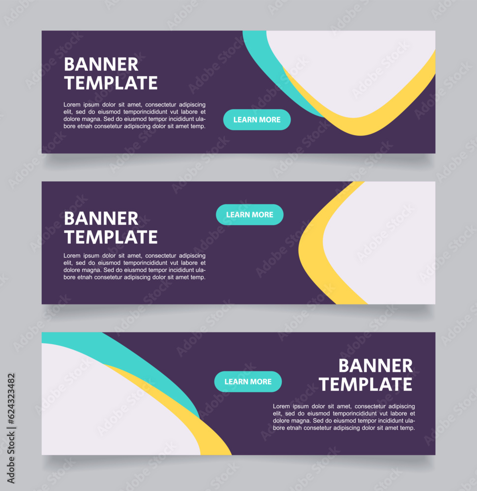 Poster coding course for children web banner design template. vector flyer with text space. advertising pla
