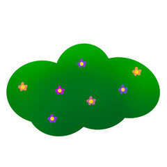 green grass and cloud