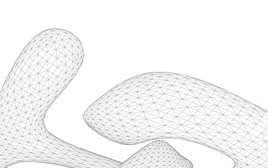 Architectural drawing. Futuristic background